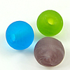 Perles de Murano dépolies, chalumeau, Rond, givré, plus de couleurs à choisir, 10mm Environ 2mm Vendu par sac
