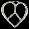 Zinc Alloy Peace Pendants, Heart, plated nickel, lead & cadmium free Approx 