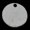 Zinc Alloy Tag Charm, Coin, plated nickel, lead & cadmium free Approx 0.5mm 