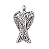 Wing Shaped Zinc Alloy Pendants, plated nickel, lead & cadmium free Approx 2mm, Approx 