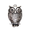 Zinc Alloy Animal Pendants, Owl, plated nickel, lead & cadmium free Approx 1.5mm, Approx 