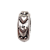 Zinc Alloy Large Hole Beads, Rondelle nickel, lead & cadmium free Approx 6mm, Approx 