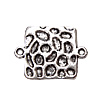 Zinc Alloy Charm Connector, Square, plated, 1/1 loop cadmium free Approx 1.5mm, Approx 