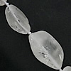 Natural Clear Quartz Beads, Nuggets, frosted, Grade A Approx 2mm Approx 16.5 Inch 