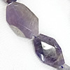 天然紫水晶のビーズ, アメジスト, ナゲット, 切り面, 穴:約 1.5mm, 長さ:約 15.5 インチ, 売り手 ストランド