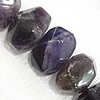 Natürliche Amethyst Perlen, Klumpen, Bohrung:ca. 2mm, Länge:ca. 15 ZollInch, verkauft von Strang