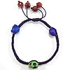 Bracelets de Woven Ball turquoise, avec corde en nylon, grade A Environ 7-8 pouce, Vendu par brin