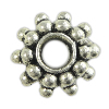 Perles intercalaires en alliage de zinc, fleur, Placage, plus de couleurs à choisir, protéger l'environnement, sans nickel, plomb et cadmium Environ 3mm, Environ Vendu par kg