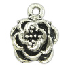 Zinc Alloy Flower Pendants, plated, layered nickel, lead & cadmium free Approx 1.5mm, Approx 