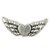 Alliage de zinc Ange Perles Wing, Coeur avec des ailes, Placage, plus de couleurs à choisir, sans cadmium Environ 1mm, Environ Vendu par kg