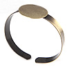Brass Bracelet Base, plated 25mm, Inner Approx 56mm Approx 7 Inch 