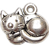 Zinc Alloy Animal Pendants, Cat, plated nickel, lead & cadmium free Approx 1.5mm, Approx 