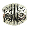 Zinc Alloy Jewelry Beads, Drum, plated lead & cadmium free Approx 3mm, Approx 