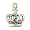 Zinc Alloy Crown Pendants, plated nickel, lead & cadmium free Approx 3mm, Approx 