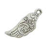 Wing Shaped Zinc Alloy Pendants, plated nickel, lead & cadmium free Approx 2.5mm, Approx 