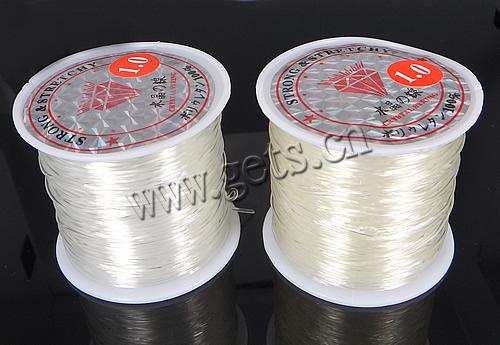 Elastic Thread, with plastic spool, more sizes for choice & imported, white, Length:25 m, Sold By PC