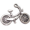 Vehicle Shaped Zinc Alloy Pendants, Bike, plated nickel, lead & cadmium free Approx 1.5mm, Approx 