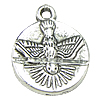 Zinc Alloy Flat Round Pendants, plated nickel, lead & cadmium free Approx 1mm, Approx 