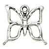 Zinc Alloy Animal Pendants, Butterfly, plated nickel, lead & cadmium free Approx 1mm, Approx 