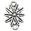 Flower Zinc Alloy Connector, plated cadmium free Approx 1.5mm, Approx 