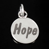 Stainless Steel Extender Chain Drop, Flat Round, word hope Approx 4mm 