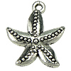 Zinc Alloy Star Pendant, Starfish, plated nickel, lead & cadmium free Approx 1.5mm, Approx 