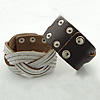 Cowhide Bracelets, mixed colors, 32-34mm Approx 8.5 Inch 