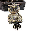 Zinc Alloy Necklace, Owl Approx 30 Inch 