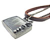 Rindsleder Zinc Alloy Halskette, Kuhhaut, mit Zinklegierung, 25x20mm, Länge:ca. 19 ZollInch, verkauft von Strang