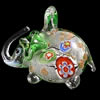 Кулоны лэмпворк в форме животного, Лэмпворк, Животное, серебрянная фольга отверстие:Приблизительно 6mm, продается PC