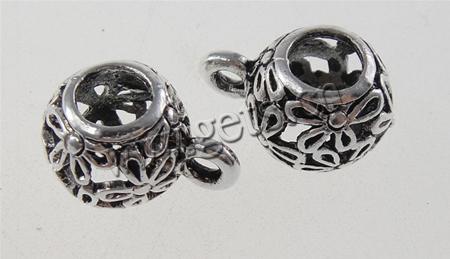 Zinklegierung Stiftöse Perlen, Rondell, plattiert, keine, Bohrung:ca. 2mm, verkauft von PC
