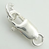 Sterling Silver Lobster Claw Clasp, 925 Sterling Silver, plated 12mm 