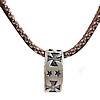Cowhide Jewelry Necklace, with Zinc Alloy, Donut, nickel, lead & cadmium free Approx 19 Inch 