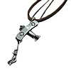 Cowhide Jewelry Necklace, Airplane, nickel, lead & cadmium free Approx 19 Inch 