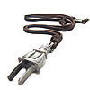 Cowhide Jewelry Necklace, with Zinc Alloy, nickel, lead & cadmium free Approx 35.4 Inch 