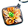 Lampwork Jewelry Necklace, with rubber cord, Rhombus, gold sand & inner flower Inch 