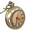 Ожереловые наручные часы, цинковый сплав, Плоская круглая форма, отверстие длина:Приблизительно 32 дюймовый, продается Strand