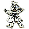 Character Shaped Zinc Alloy Pendants, Girl, cadmium free Approx 3mm, Approx 
