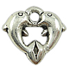 Zinc Alloy Animal Pendants, Dolphin, plated nickel, lead & cadmium free Approx 1.5mm, Approx 