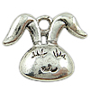 Zinc Alloy Animal Pendants, Rabbit, plated nickel, lead & cadmium free Approx 1.5mm, Approx 
