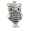 Zinc Alloy Animal Pendants, Owl, plated nickel, lead & cadmium free Approx 2mm, Approx 