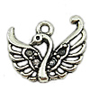 Zinc Alloy Animal Pendants, Swan, plated nickel, lead & cadmium free Approx 1.5mm, Approx 