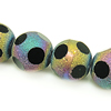 Round Crystal Beads, half-plated, frosted 10mm Approx 1.5mm Inch 