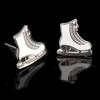 Sterling Silver Stud Earring, 925 Sterling Silver, sterling silver post pin, Shoes, plated 