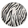 Decal Glass Cabochon, Coin, printing & stripe 
