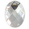 Faceted Glass Cabochon, Oval 