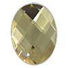 Cabujón de cristal facetado, Vidrio, Óvalo, facetas, más colores para la opción, 18x25x6mm, Vendido por UD