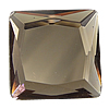 Cabujón de cristal facetado, Vidrio, Cuadrado, facetas, más colores para la opción, 25x5mm, Vendido por UD