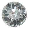 Glass Shank Button, Coin, faceted Approx 3mm 