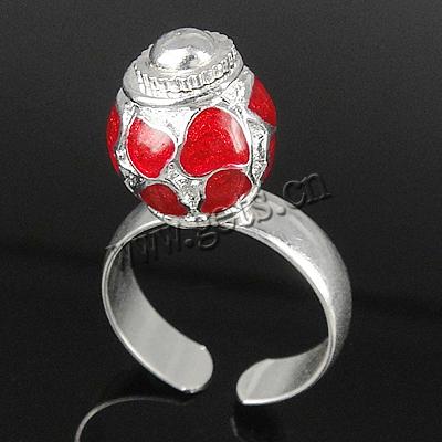 Brass, with Zinc Alloy, plated, enamel, more colors for choice, 12x10.5mm, 5mm, Hole:Approx 18mm, US Ring Size:8, Sold By PC